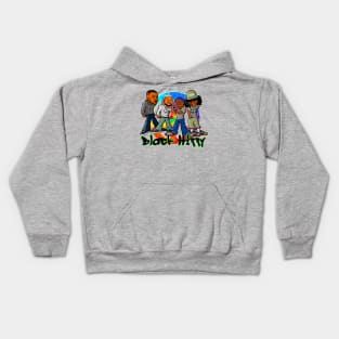 Black Hippy Graf Style Kids Hoodie